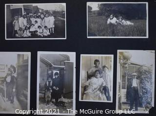 Early 1900's to 1947 Black & White Family Photo Album 