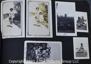 Early 1900's to 1947 Black & White Family Photo Album 