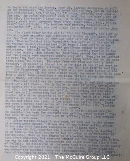 1950's 16 Page Detailed Story of Couple's Car Trip to Alaska 