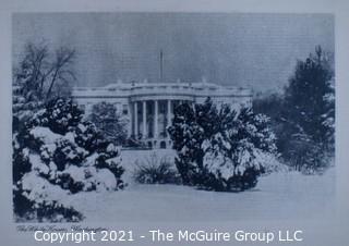 (4) NOS Christmas Cards of Mr. and Mrs. Thomas G. Cochran Featuring Vintage Black & White Photos of Washington DC.