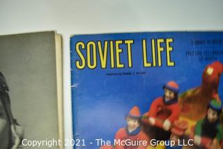 Two (2) Life Magazines 1940, 1942 & One (1) Soviet Life Magazine 1982. 