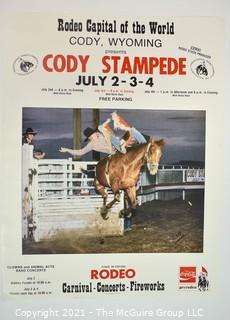 Cody Wyoming Rodeo Stampede Poster