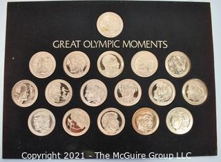 Set of (17) Great Olympic Moments Coins