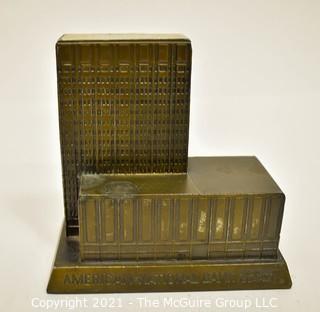 Vintage Promotional Metal Coin Bank from the American National Bank in Chattanooga Tennesse,  Made by Banthrico, Chicago.