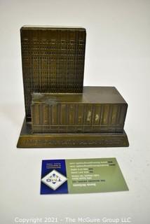 Vintage Promotional Metal Coin Bank from the American National Bank in Chattanooga Tennesse,  Made by Banthrico, Chicago.