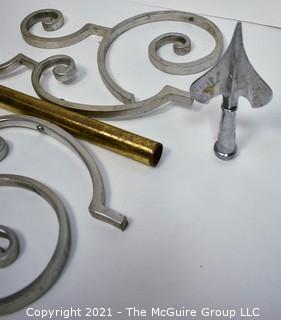 Group of Metal Fence Scrollwork Pieces. 