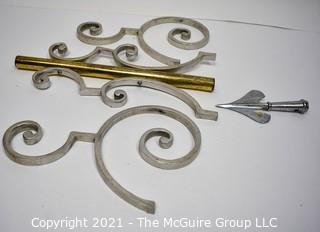 Group of Metal Fence Scrollwork Pieces. 