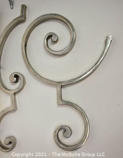 Group of Metal Fence Scrollwork Pieces. 