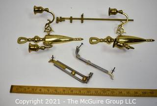 Assortment of Brass and Metal Wall Sconces