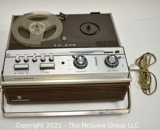 Vintage electronics: GRUNDIG TK 245 portable reel to reel two speed /4 track tape recorder/player.