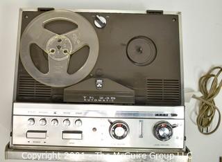 Vintage electronics: GRUNDIG TK 245 portable reel to reel two speed /4 track tape recorder/player.