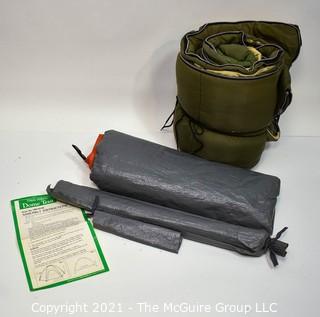 Camp Sleeping Bag and Dome Tent