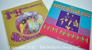 Music 33.3 LP Vinyl Records x 2 incl: The Jimi Hendrix Experience "Are you experienced?" and a Steve Miller Band album