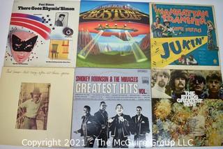 Music 33.3 LP Vinyl Records x 6 various artists incl: Paul Simon, The Byrds, and others