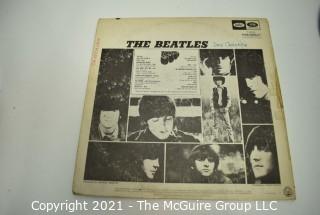 Music 33.3 LP Vinyl Records x 2 The Beatles - White Album w/ lyric poster only and Rubber Soul