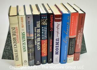 Ten (10) Hardcover Books Signed by Authors, Most First Editions.