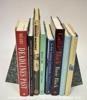 Seven (7) Hardcover Books Signed by Authors, Most First Editions.