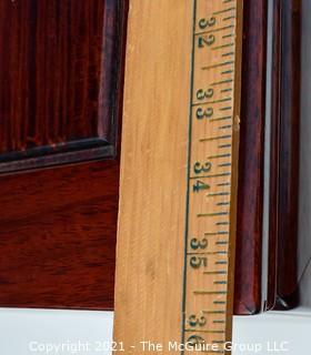 Chinese Rosewood Cabinet With Medallion Motif.  Measures 19" x 34" x 39".