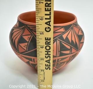 Santa Clara Red Ware Effigy Bowl with Matte Finish. 