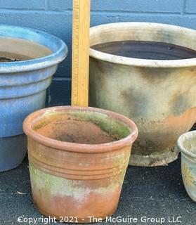 Collection of Terracotta and Ceramic Garden Pots. 
