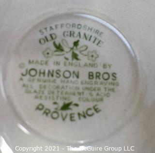 Partial Set of Johnson Brothers Old Granite Provence Bone China.