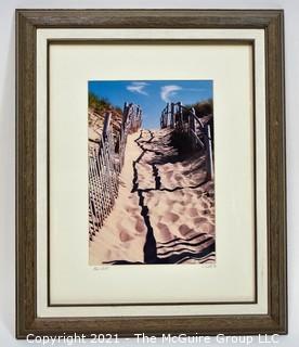 Framed Colored Photograph titled "Race Point", pencil signed lower right