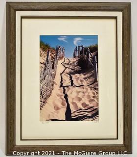 Framed Colored Photograph titled "Race Point", pencil signed lower right