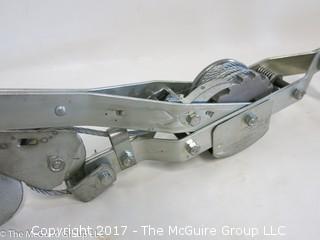 Raqcheting Chain Tightener; made by The American Gage and Mfg. Co., USA