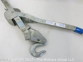 Raqcheting Chain Tightener; made by The American Gage and Mfg. Co., USA