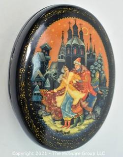 Collection of Trinket Boxes and Asian Figurines, Including Lacquer, Enamel Painted and Stone. 