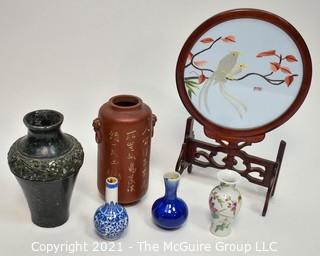 Collection of Asian Decorative Items.  Various materials. 