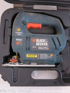 Black and Decker 3.5 AMP Quick Clamp; Variable Speed Jig Saw