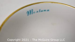 Hard Cover Book Montana Moments and Montana Cup with Saucer.