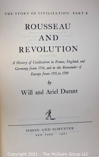 (10) Book Series by Will Durant; published by Simon and Shuster