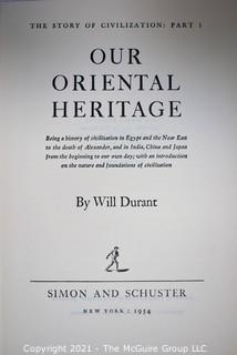 (10) Book Series by Will Durant; published by Simon and Shuster