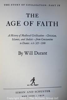 (10) Book Series by Will Durant; published by Simon and Shuster