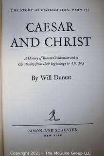 (10) Book Series by Will Durant; published by Simon and Shuster