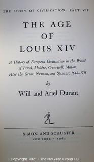 (10) Book Series by Will Durant; published by Simon and Shuster