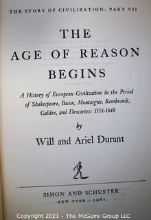 (10) Book Series by Will Durant; published by Simon and Shuster