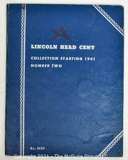 Whitman Coin Folder: Lincoln Head Cent; 1941...