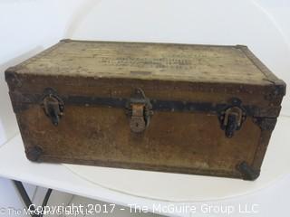 Vintage Storage Trunk filled with Equestrian tack