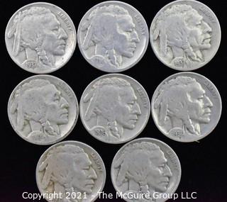 (8) Indian Head Nickel coins