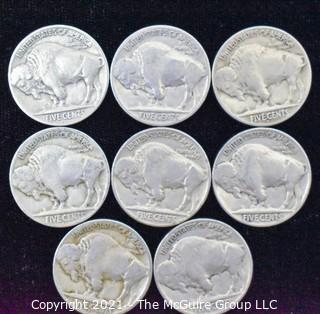 (8) Indian Head Nickel coins