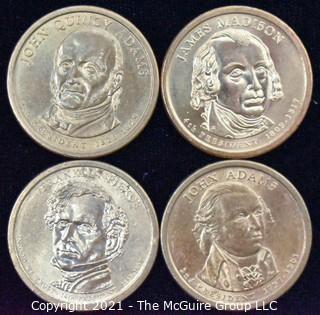 (4) Presidential Dollar Coins 