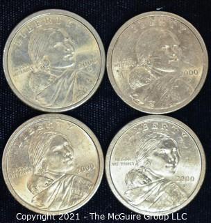 (4) Sacagawea Dollar Coins