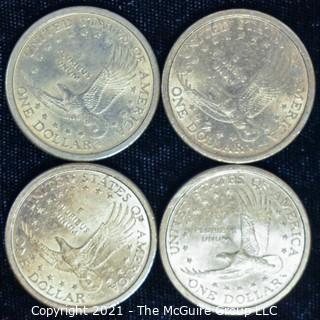 (4) Sacagawea Dollar Coins