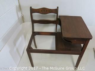 Mid-Century Telephone Table/Chair