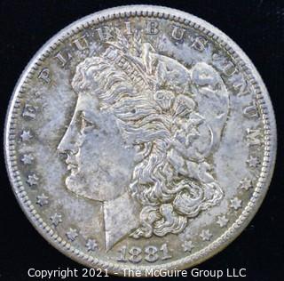 1881-S Morgan Silver Dollar Coin 