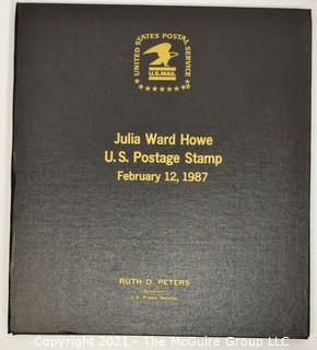 USPS Folio of Julia Ward Howe Stamp Dedication, Feb 12, 1987