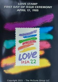 USPS First Day of Issue Ceremony "Love Stamp", April 17, 1985 